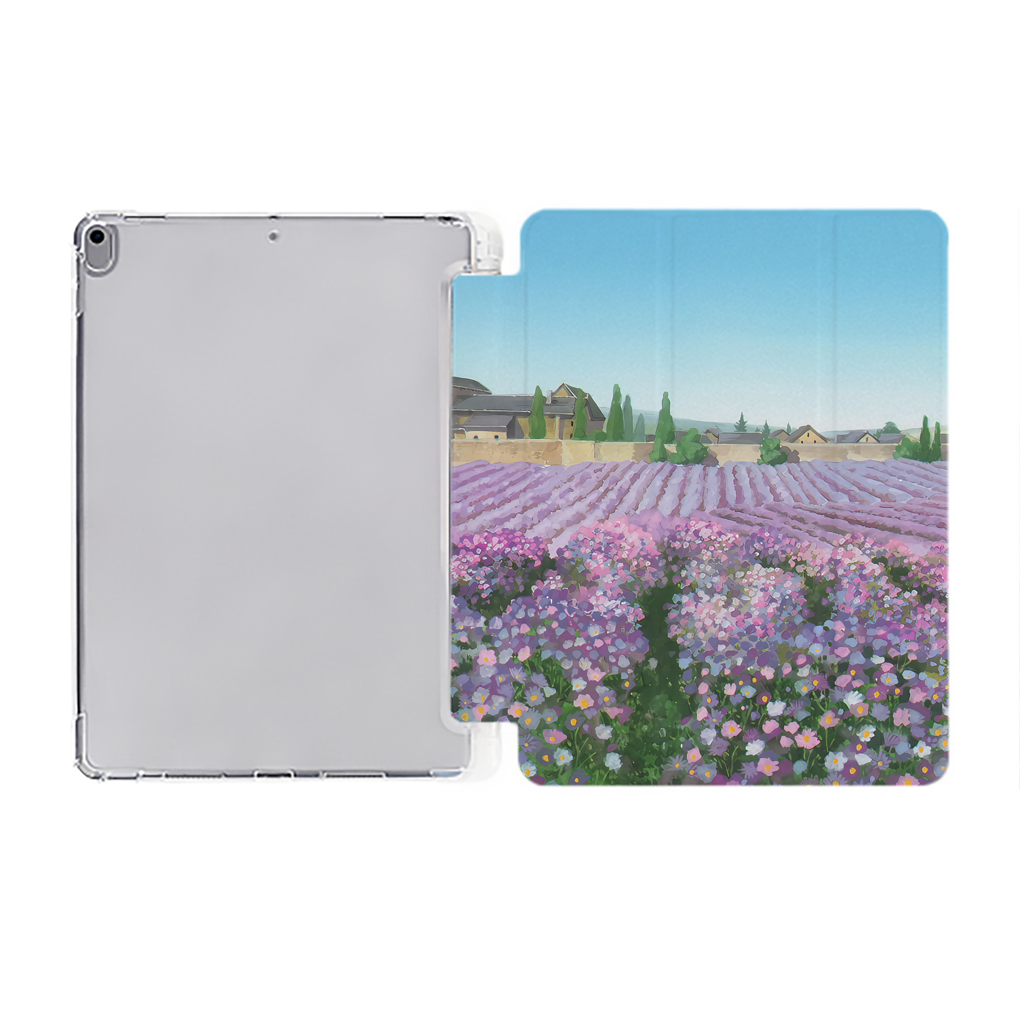 （画像用） 葬送のフリーレン Frieren IPad ケース ペン収納付き 三つ折りスタンド PUレザー×シリコン 対応機種9.5/10.5/10.9インチ